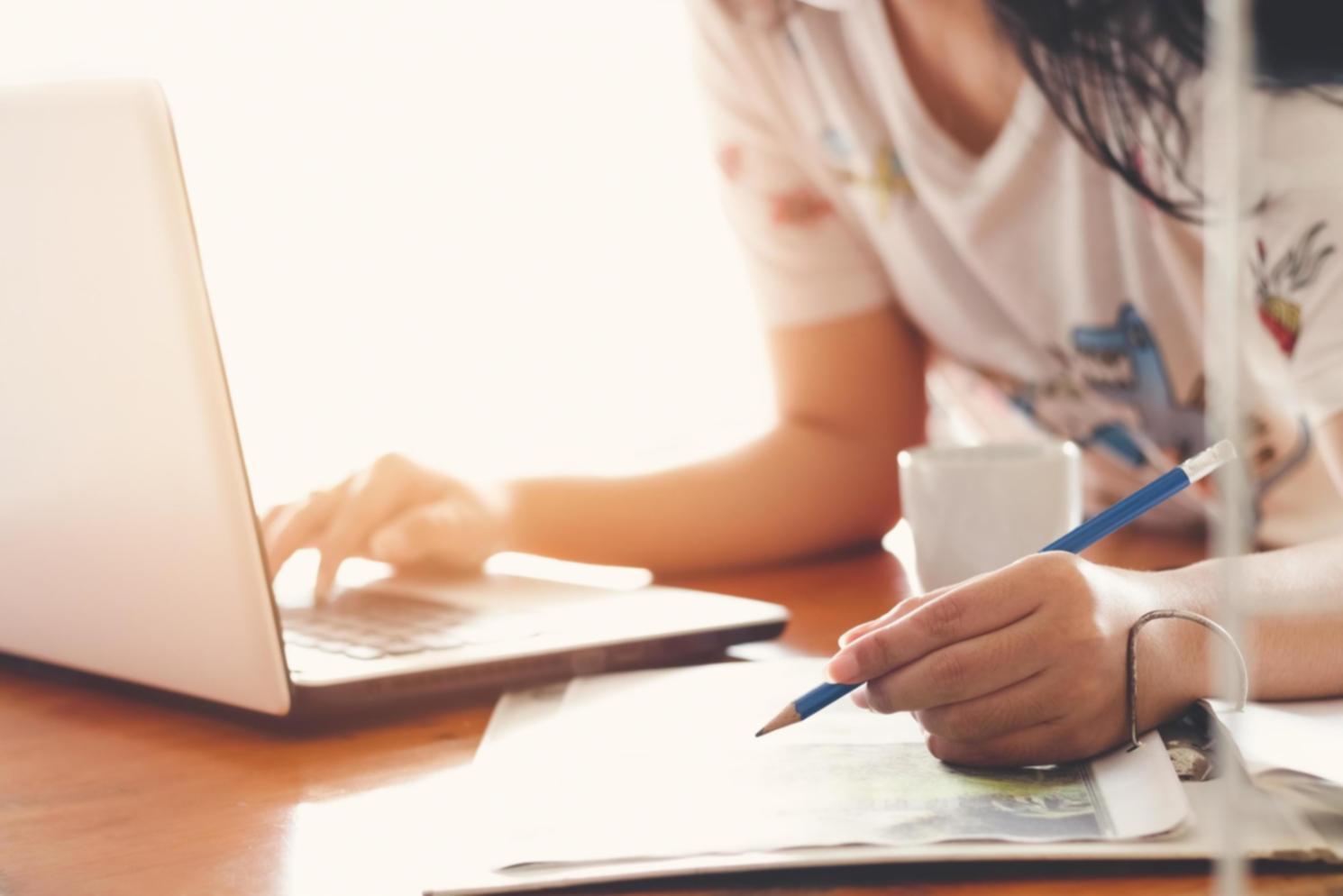 Professional reviewing financial documents and audit materials